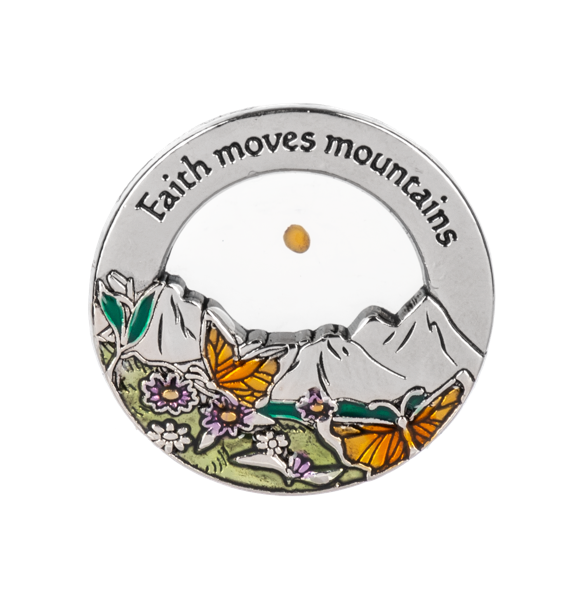 Faith Moves Mountains Pocket Charm