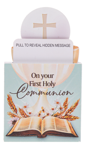 Hidden Message Plaque - On Your First Communion