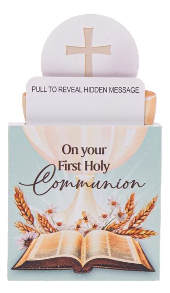 Hidden Message Plaque - On Your First Communion