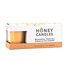 3 Pack of Natural Beeswax Votive Candles