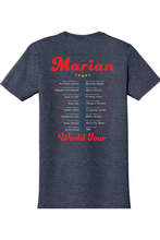 Marian World Tour Adult T-shirt: Heather Navy / M
