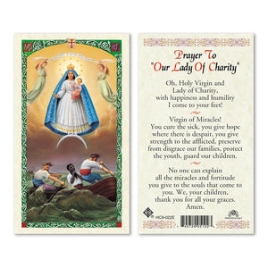 Our Lady of Charity Prayer Card