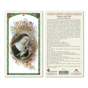 Saint Rita Prayer Card