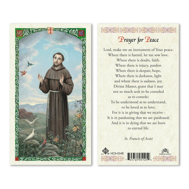 Prayer for Peace Prayer Card