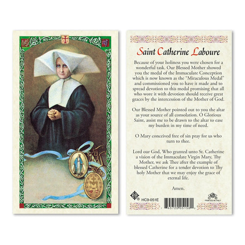 Saint Catherine Laboure Holy Card