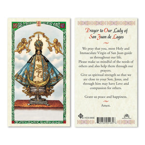 OUR LADY OF SAN JUAN PRAYER CARD