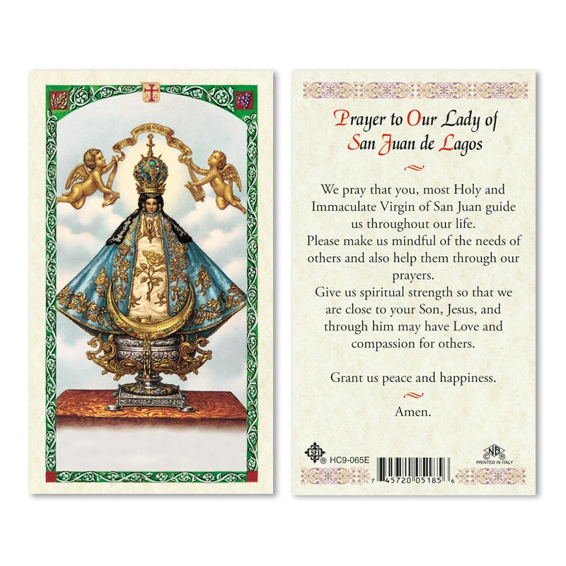 OUR LADY OF SAN JUAN PRAYER CARD