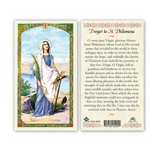 Saint Philomena Prayer Card