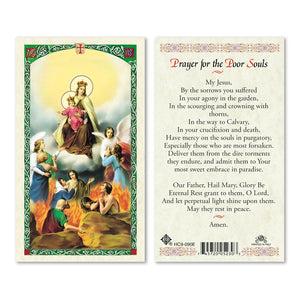 Our Lady of Mount Carmel with Prayer for the Pour Souls
