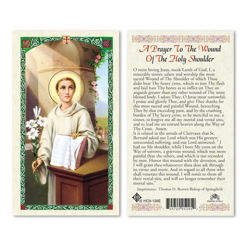 A Prayer to the Wound of the Holy Shoulder