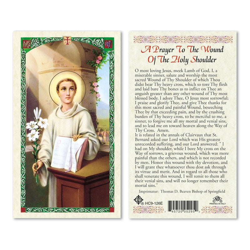 A Prayer to the Wound of the Holy Shoulder