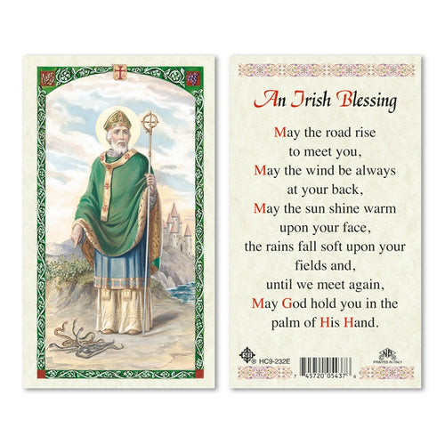 St. Patrick Irish Blessing Prayer Card