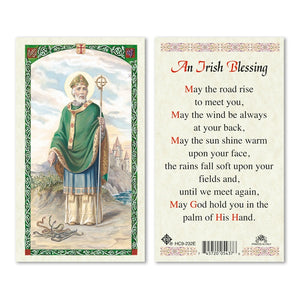 St. Patrick Irish Blessing Prayer Card