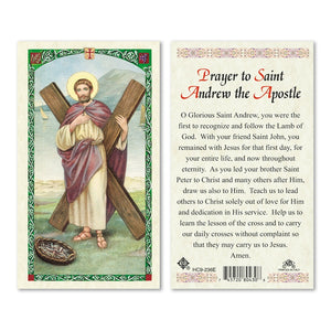 Prayer to Saint Andrew the Apostle Prayer Card