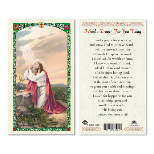 I Said A Prayer For You Today Prayer Card