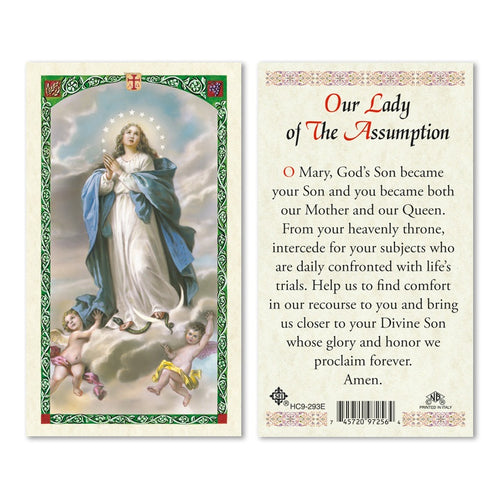 Our Lady of the Assumption Prayer Card