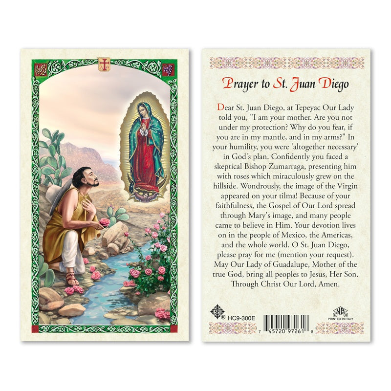 Prayer to St. Juan Diego Holy Card