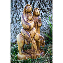 Olive Wood Flight Into Egypt Figure - Catholic Book & Gift Store 