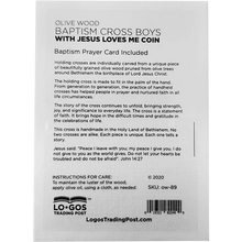 Boys Baptism - Medium Deluxe Comfort Cross in Gift Box
