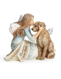 Angel with Dog Figure
