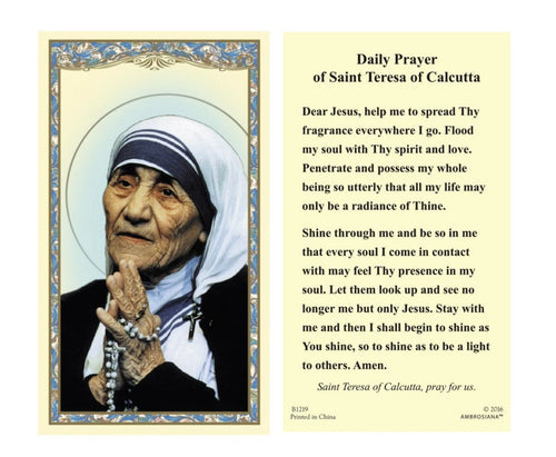 Saint Teresa of Calcutta Daily Prayer