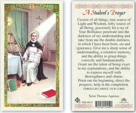 Saint Thomas Aquinas Student Prayer
