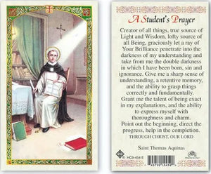 Saint Thomas Aquinas Student Prayer