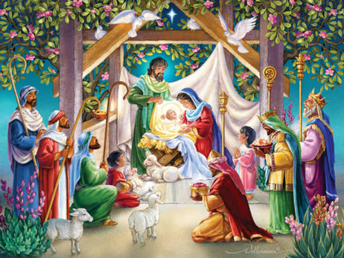 Magi at the Manger Jigsaw Puzzle - 550 pc