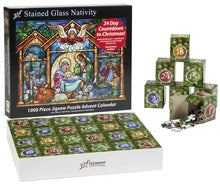 Stained Glass Nativity Jigsaw Puzzle Advent Calendar