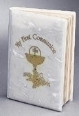 5" COMMUNION BOOK DELUXE WHITE - 10279 - Catholic Book & Gift Store 