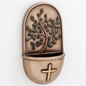 6" TREE OF LIFE HOLY WATER FONT - 10864 - Catholic Book & Gift Store 