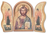 5X3.5" CHRIST THE TEACHER/WOOD TRYPTYCH - 1205-141 - Catholic Book & Gift Store 