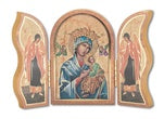 5X3.5 OUR LADY OF PERPETUAL HELP TRYPTYCH - 1205-208 - Catholic Book & Gift Store 