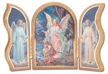 5X3.5" GUARDIAN ANGEL STANDING TRYPTYCH - 1205-350 - Catholic Book & Gift Store 