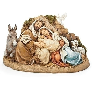 9.5" RESTFUL HOLY FAMILY FIGURE