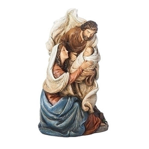 10.5" HOLY FAMILY, MARY SHOWING BABE TO JOSEPH