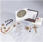 5X6MM FIVE COLOR BENEDICT ROSARY - 1329 - Catholic Book & Gift Store