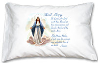 PRAYER PILLOWCASE - OUR LADY OF GRACE/HAIL MARY - 134-44 - Catholic Book & Gift Store 