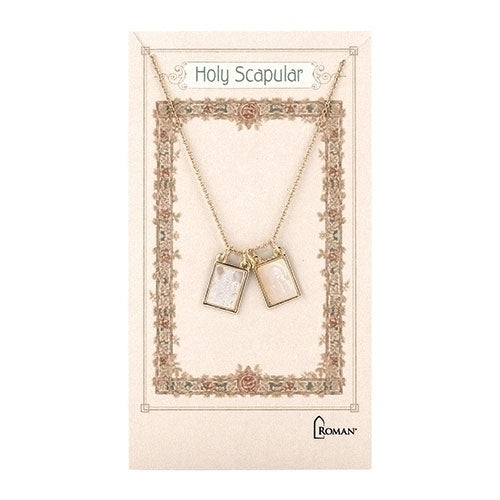 GOLD DOUBLE SCAPULAR NECKLACE 18
