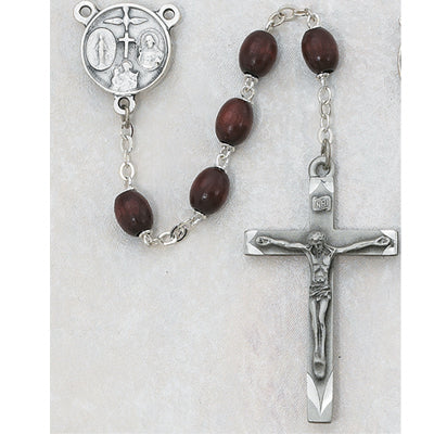 6X8MM BROWN WOOD ROSARY