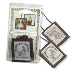 Our Lady of Mount Carmel Genuine Brown Wool Scapular