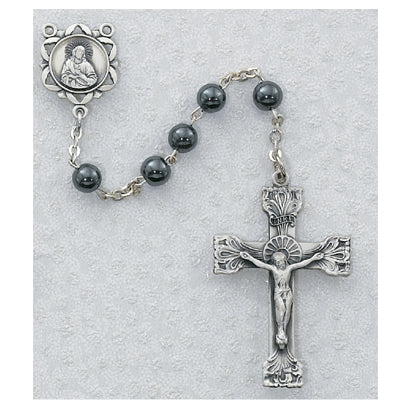 6MM GENUINE HEMATITIE ROSARY - 163ASF - Catholic Book & Gift Store