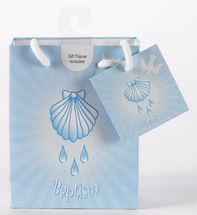 SMALL/BAPTISM GIFT BAG/BLUE - 165-20-1003 - Catholic Book & Gift Store