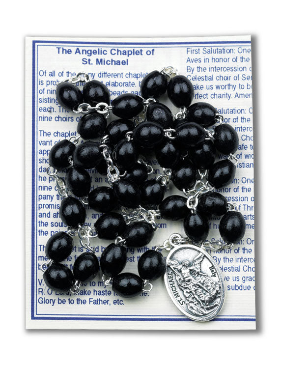 ST MICHAEL CHAPLET/BLACK - 190-01 - Catholic Book & Gift Store 