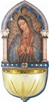 OUR LADY OF GUADALUPE HOLY WATER FONT - 1928-217 - Catholic Book & Gift Store