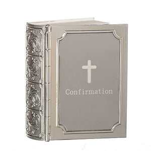 3.5"H CONFIRMATION BIBLE KEEPSAKE BOX