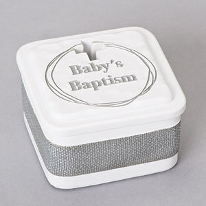 2.75"H BABY BAPTISM KEEPSAKE BOX