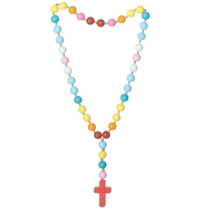 18.5"L MOMMY AND ME BEADS NECKLACE / ROSARY