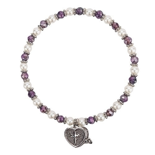 June Prayer Box Bracelet - Light Purple