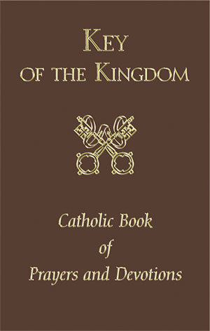BROWN/KEY OF THE KINGDOM PRAYERBOOK - 2590-BN - Catholic Book & Gift Store